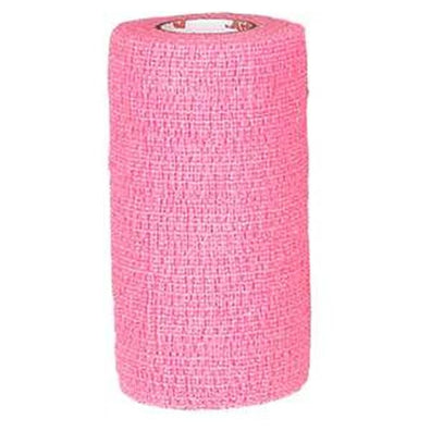 Tape Compression PowerFlex Elastic 4"x6yd Cohesive Neon Pink 12/Ca